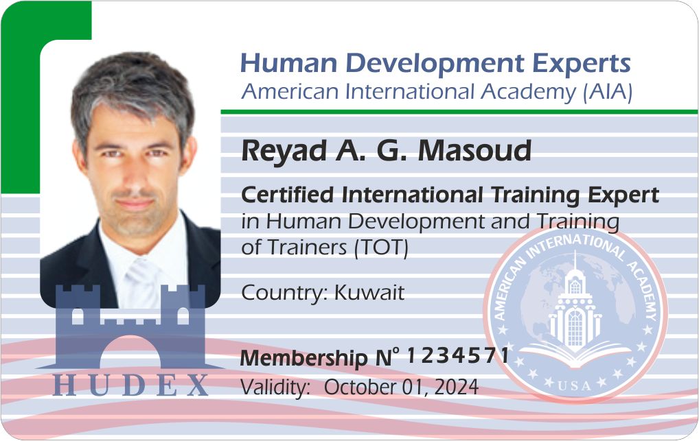 HUDEX Certified International Training Expert